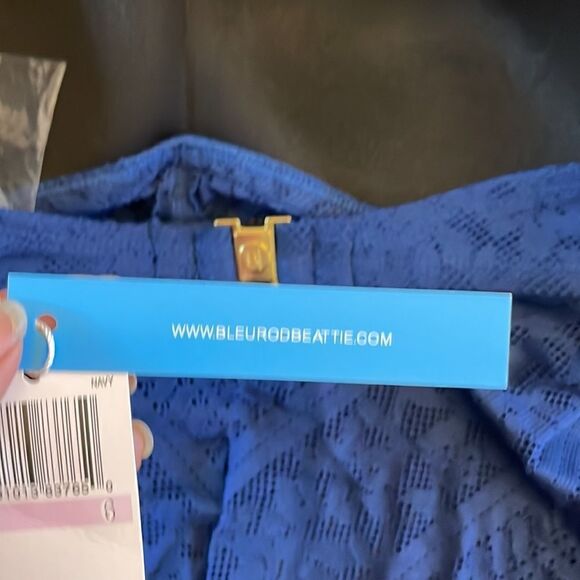 BLEU ROD BEATTIE BLUE LACEY FLYAWAY BANDINI. NEW WITH TAGS - Picture 5 of 8